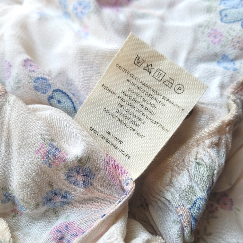 🍒NWT🍒 SPELL RUFFLE GOWN XL - Picture 10 of 10